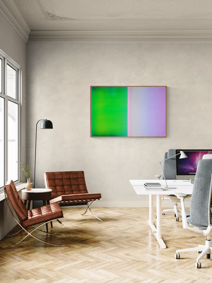 A Soft Division Color-Field Matte Paper Poster