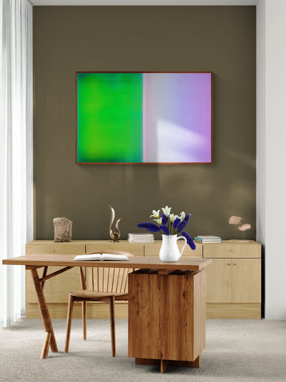 A Soft Division Color-Field Matte Paper Poster