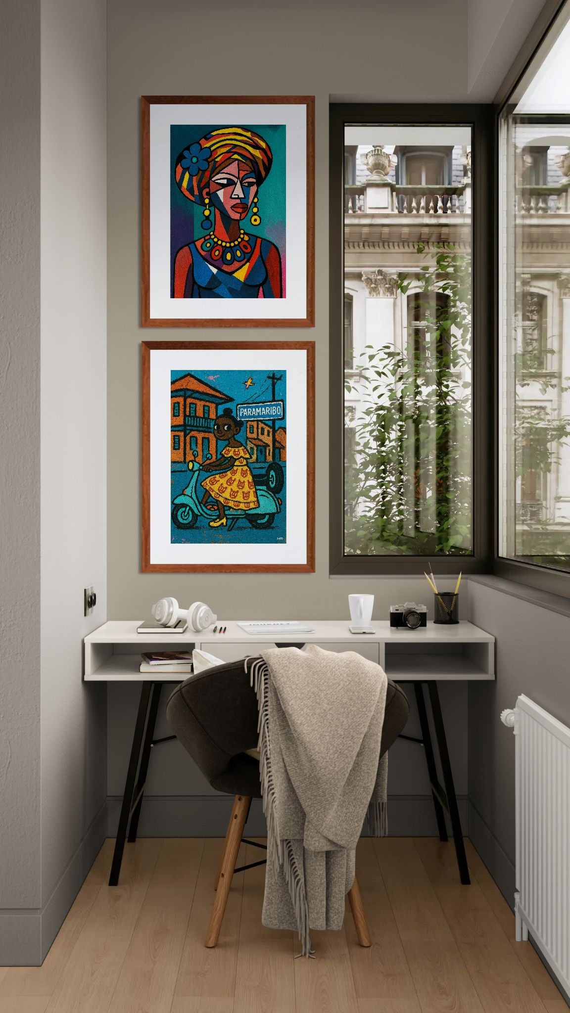 Afro Style Ride Afro-Diasporic Matte Paper Poster - Pop Art