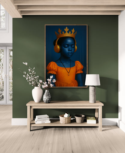 Afro Futurist Princess of Serenity Museum-Quality Matte Paper Poster