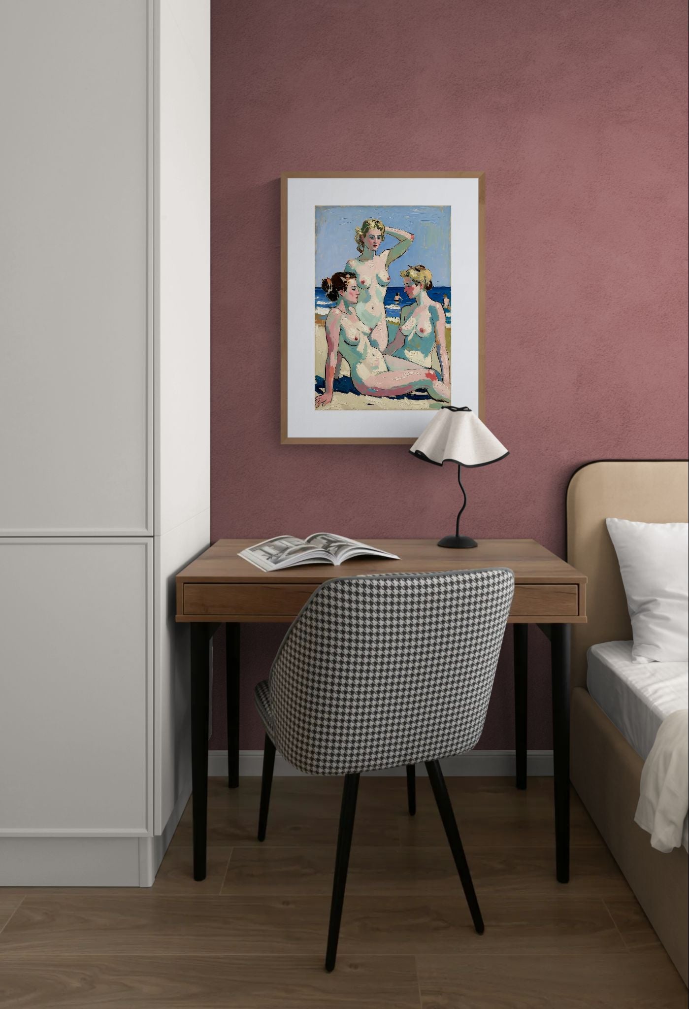 Afternoon on the Shore Matte Paper Poster - Impressionist Style