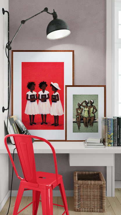 Before the Sermon Minimalist-Figurative Matte Paper Poster