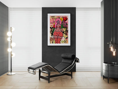 Born to Shine: Street Art Pop-Art Matte Paper Poster
