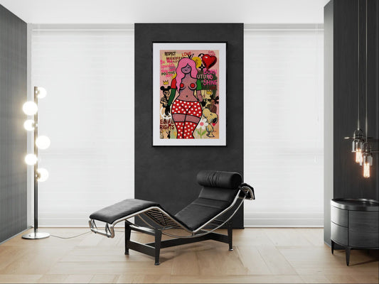 Born to Shine: Street Art Pop-Art Matte Paper Poster