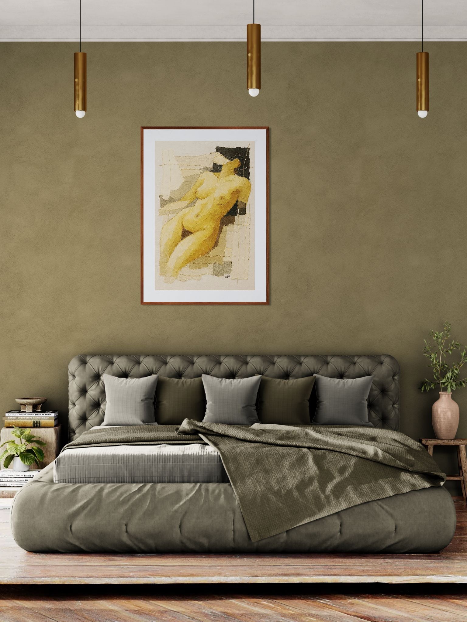 Bound in Light Matte Paper Poster - Modernist Collage