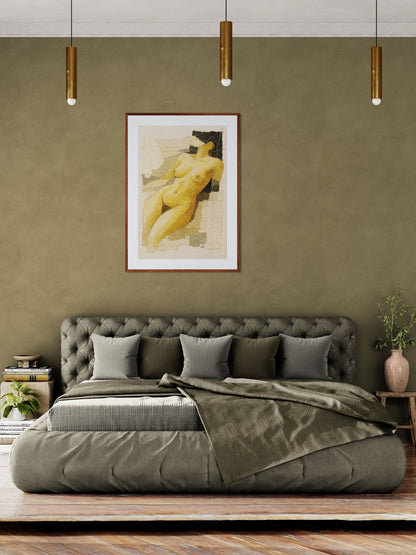 Bound in Light Matte Paper Poster - Modernist Collage