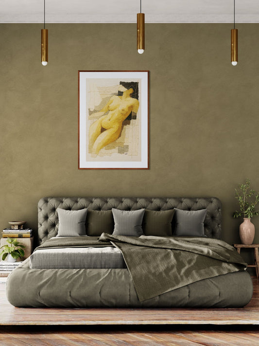 Bound in Light Matte Paper Poster - Modernist Collage