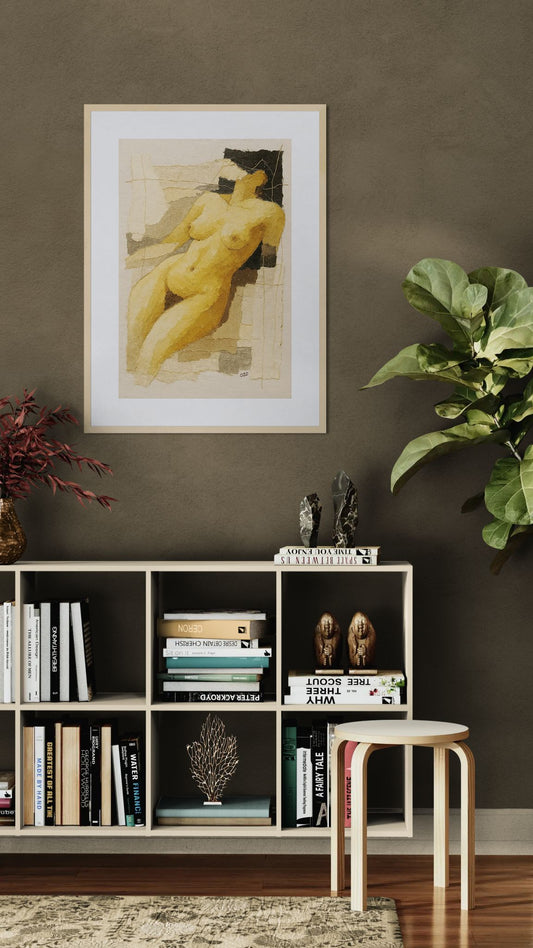 Bound in Light Matte Paper Poster - Modernist Collage