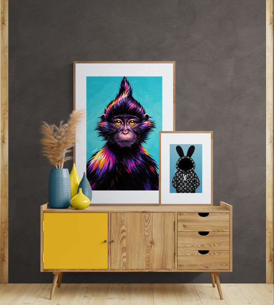 Bright-Eyed Rebel Pop-Art Matte Paper Poster - Damsko