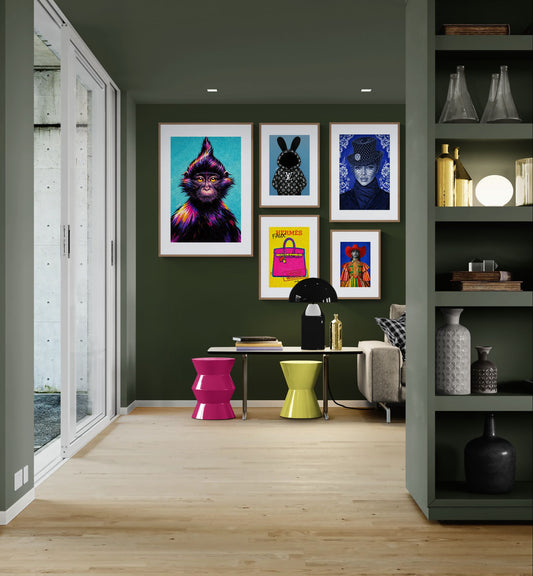Bright-Eyed Rebel Pop-Art Matte Paper Poster - Damsko