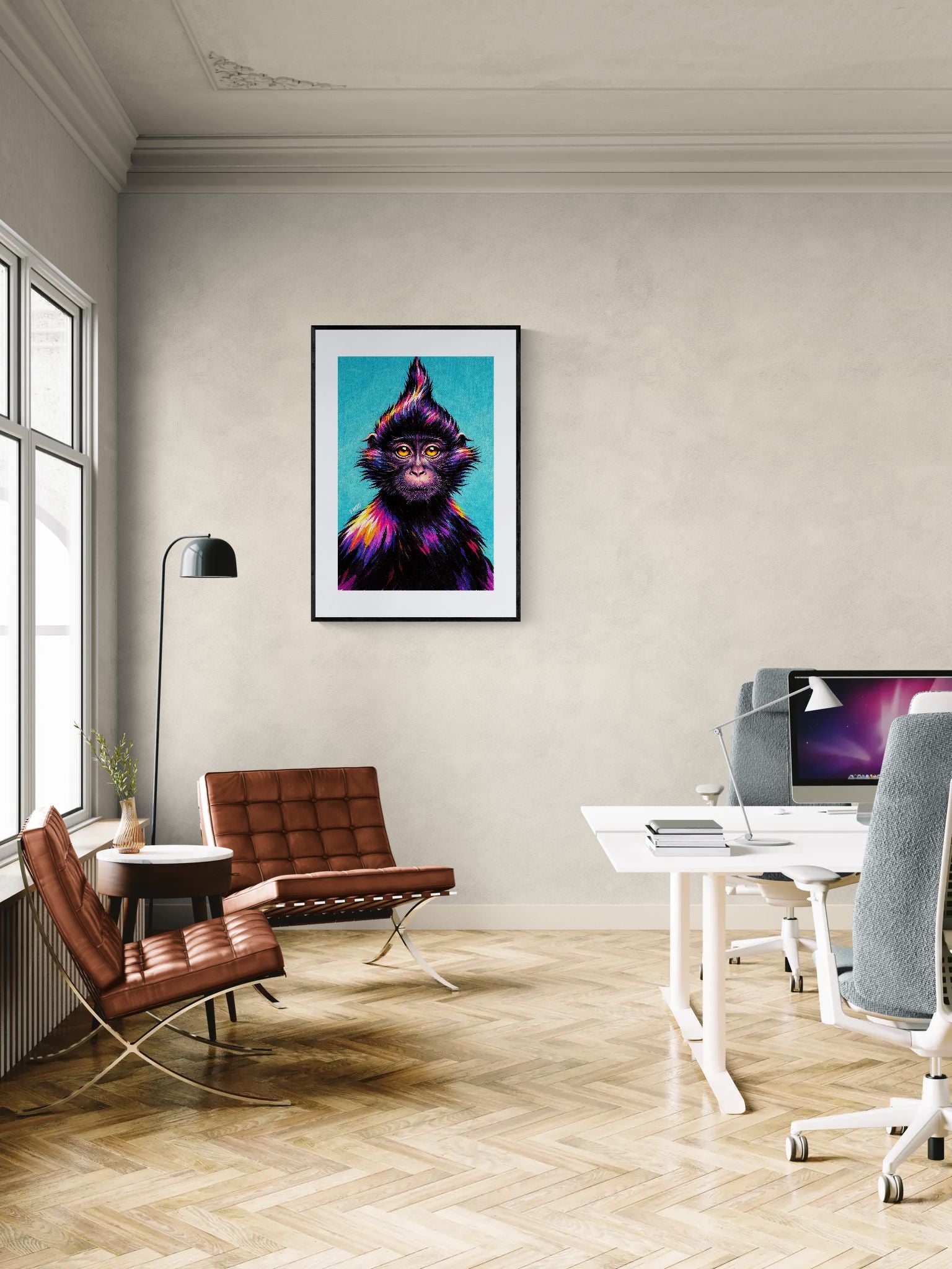 Bright-Eyed Rebel Pop-Art Matte Paper Poster - Damsko