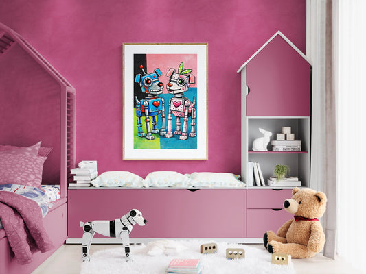 Built to Love You Retro-Pop Matte Paper Poster
