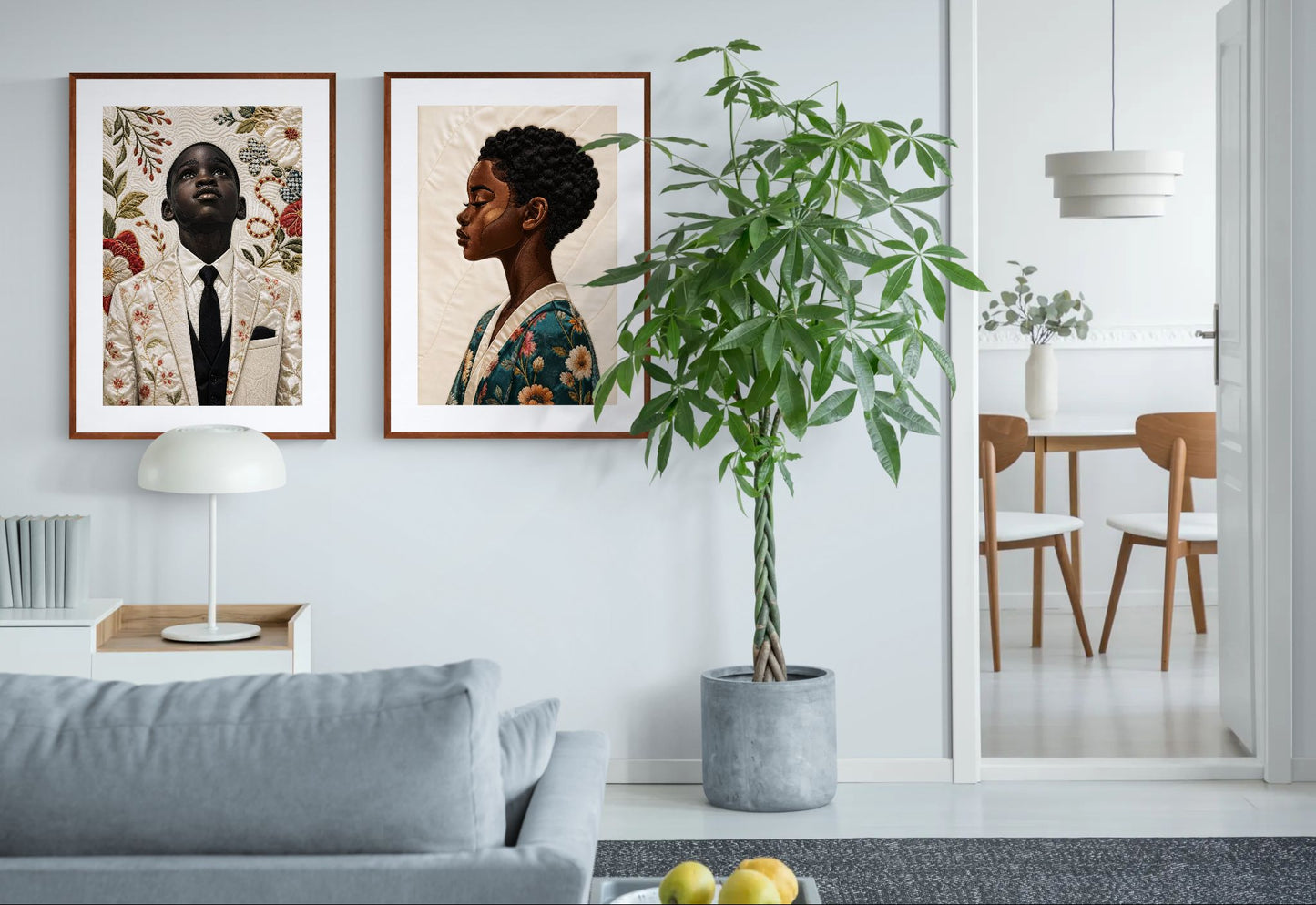 Black boy Sunday Suit — Affiche papier mat