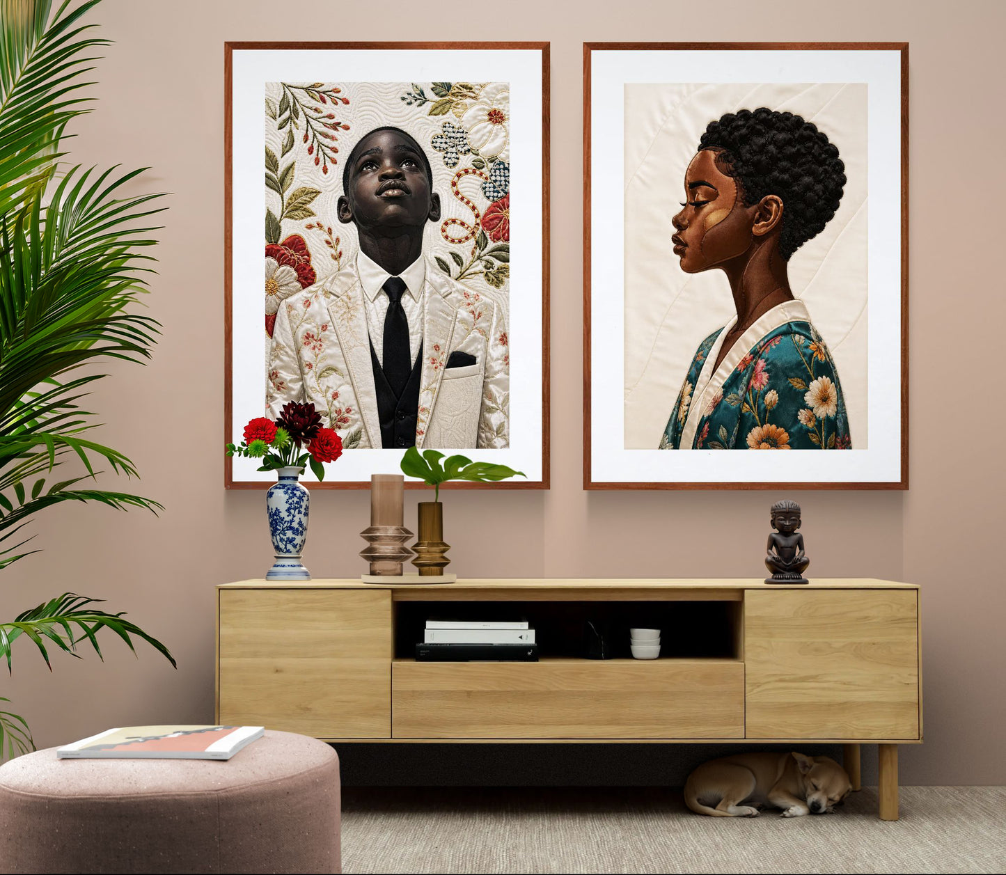 Black boy Sunday Suit — Affiche papier mat