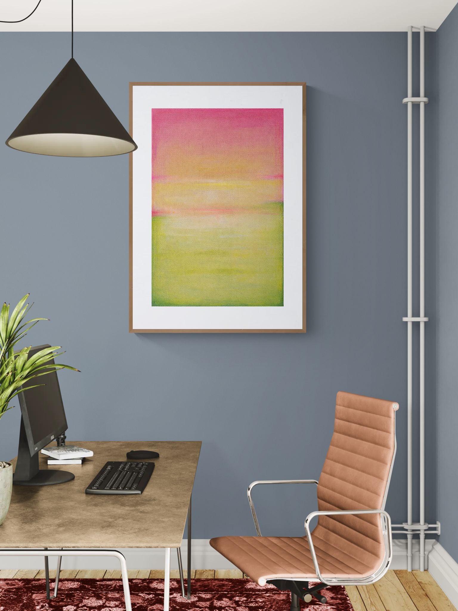 Calm Pastel-Coloured Minimalist Matte Paper Poster - Color Field