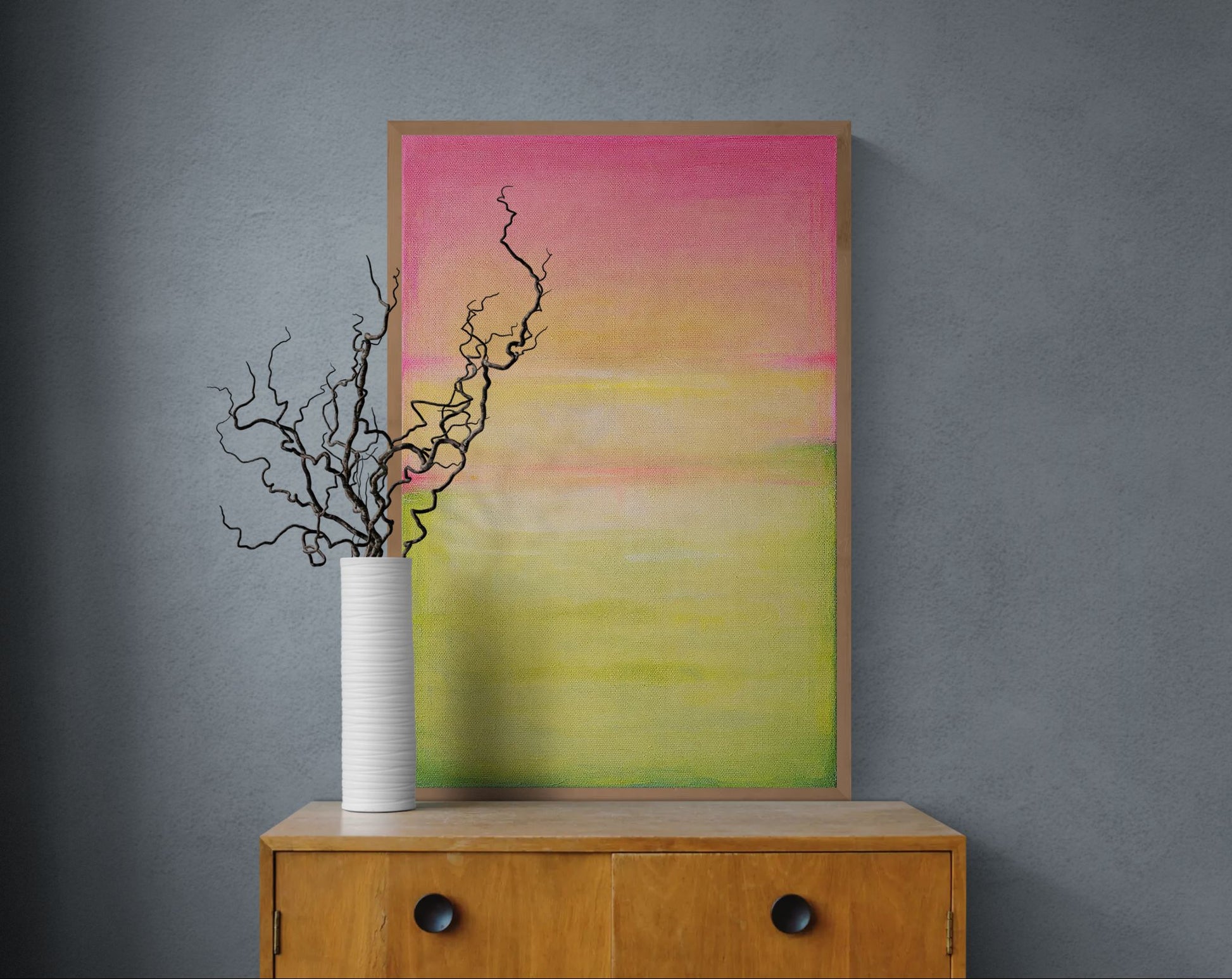 Calm Pastel-Coloured Minimalist Matte Paper Poster - Color Field