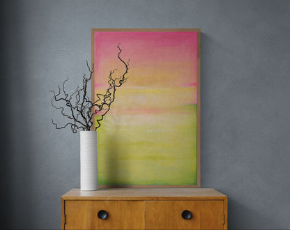 Calm Pastel-Coloured Minimalist Matte Paper Poster - Color Field