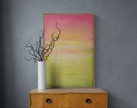 Calm Pastel-Coloured Minimalist Matte Paper Poster - Color Field