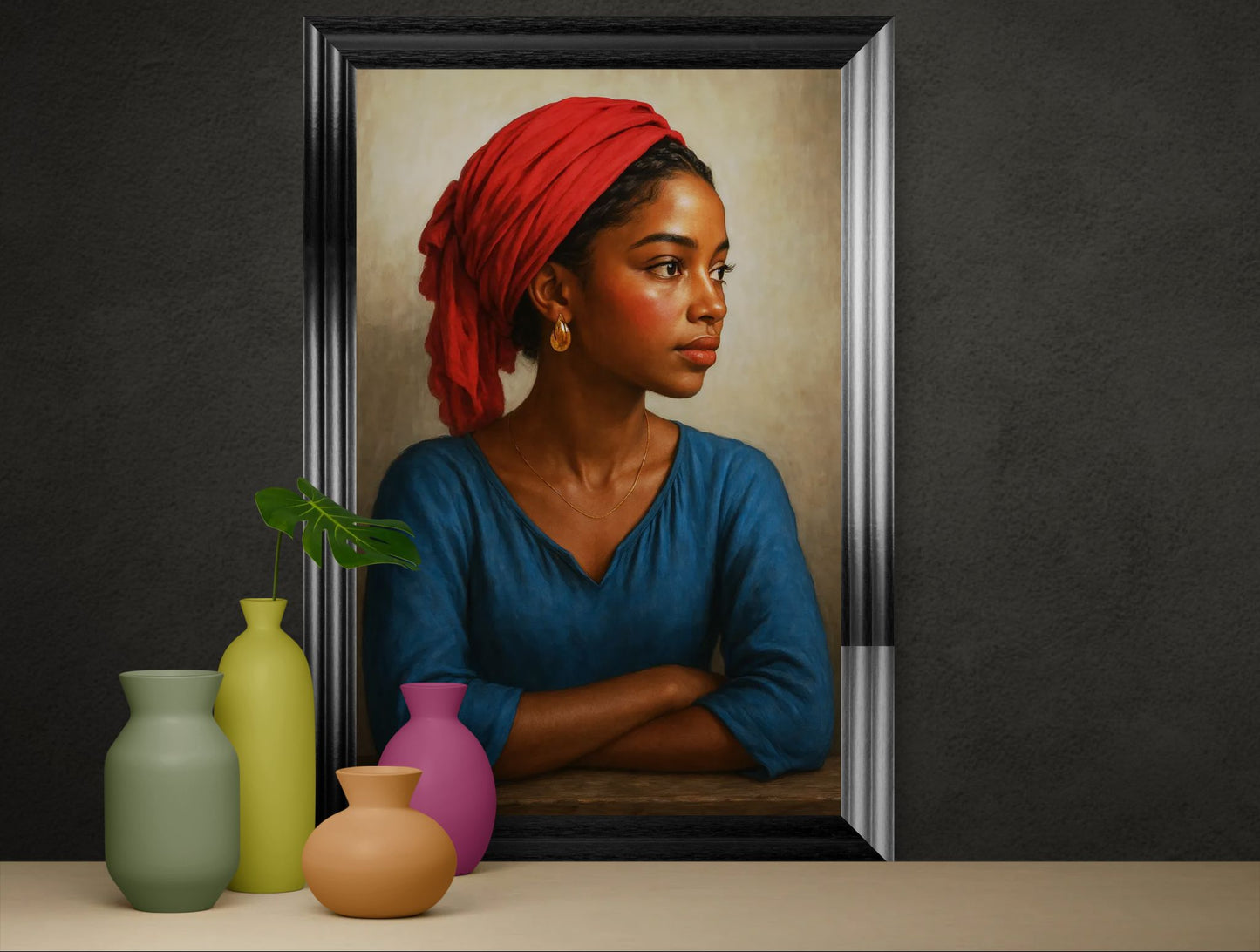 Caribbean Gaze Afro-Caribbean Matte Paper Poster