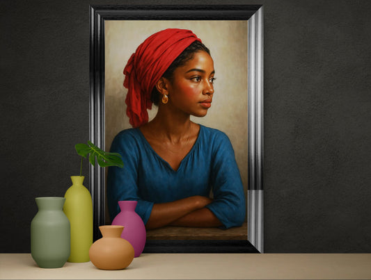 Caribbean Gaze Afro-Caribbean Matte Paper Poster