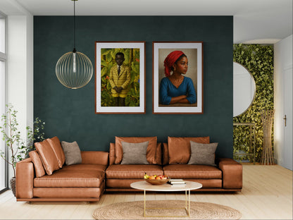 Caribbean Gaze Afro-Caribbean Matte Paper Poster