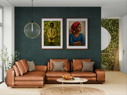 Caribbean Gaze Afro-Caribbean Matte Paper Poster