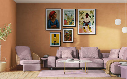 Caribbean Gaze Afro-Caribbean Matte Paper Poster