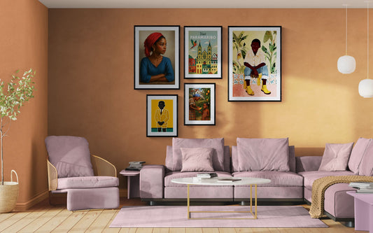Caribbean Gaze Afro-Caribbean Matte Paper Poster