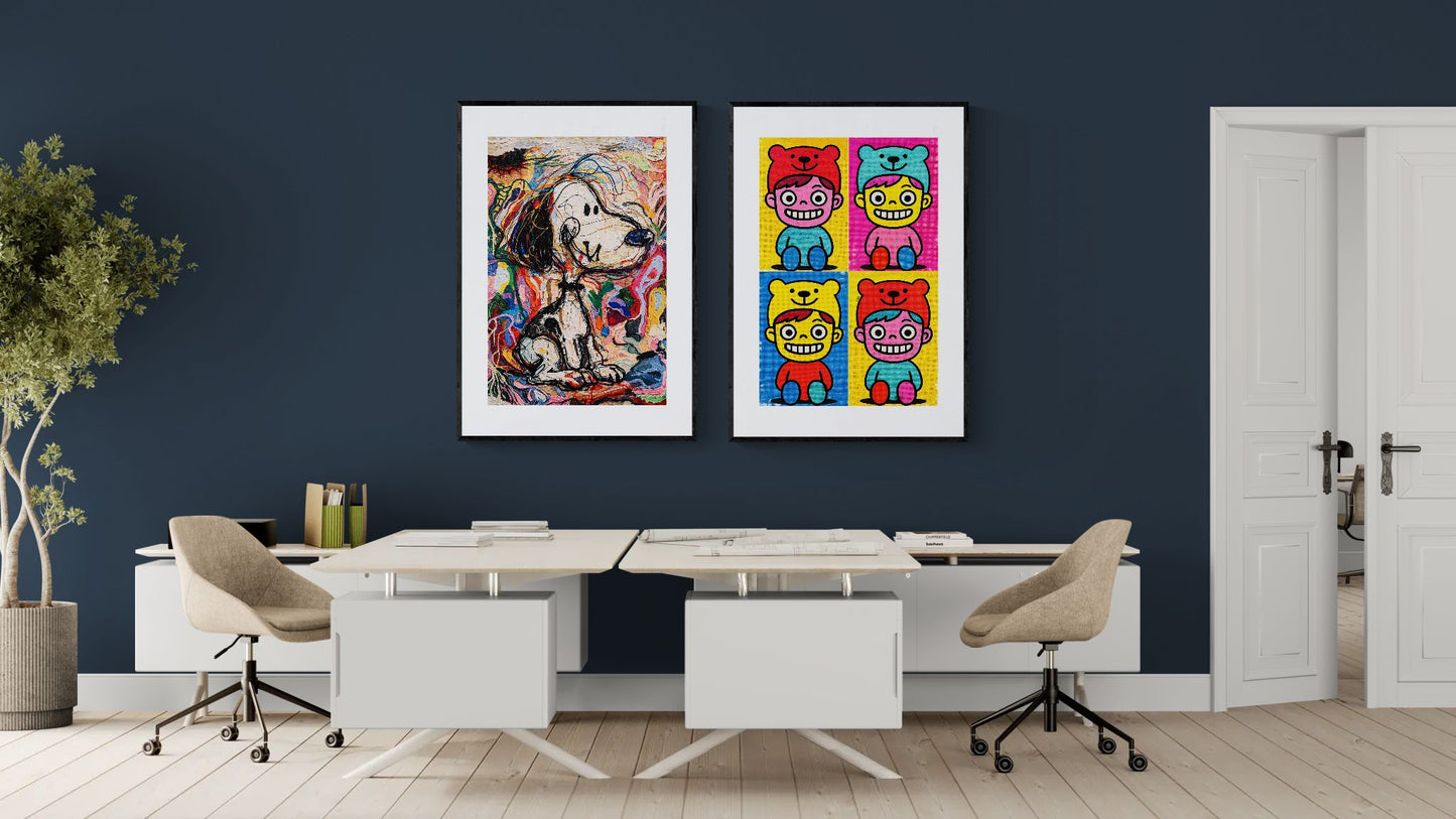 Chaos with a Tail Impasto-Style Matte Paper Poster - Pop Art