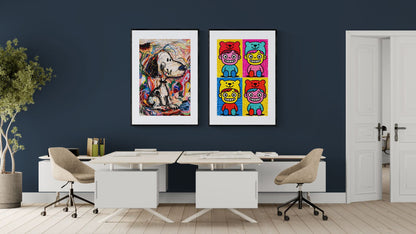 Chaos with a Tail Impasto-Style Matte Paper Poster - Pop Art