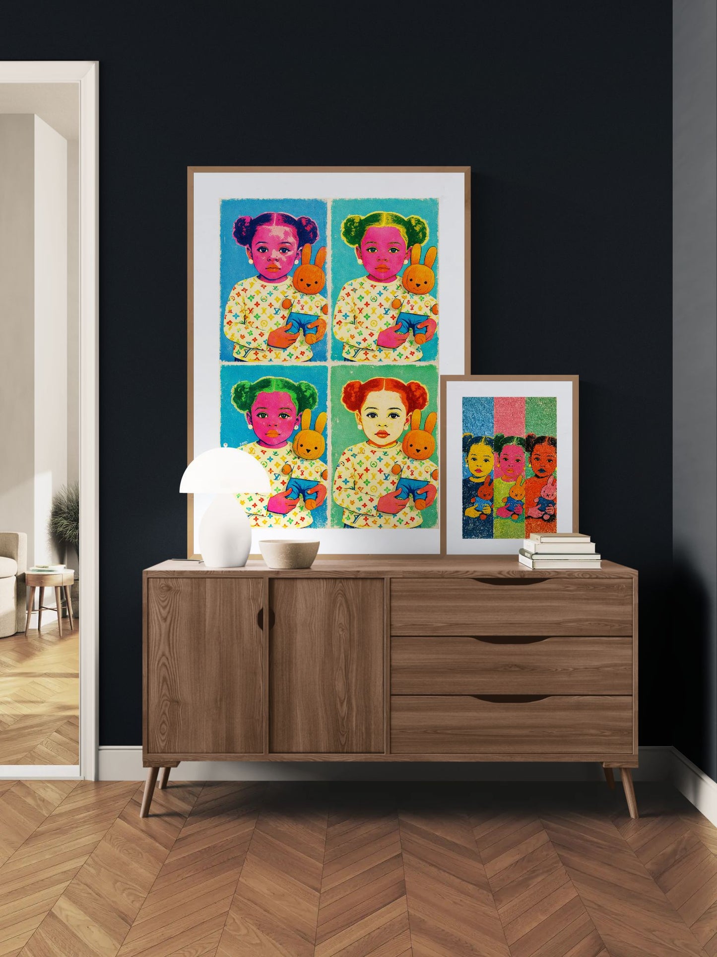 Childhood, In Every Colour Matte Paper Poster - Warhol-Era Pop Art