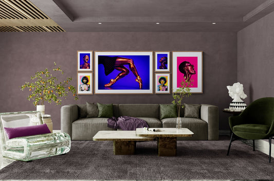 Chromed Grace Studio-Lit Matte Paper Poster - Fashion Editorial