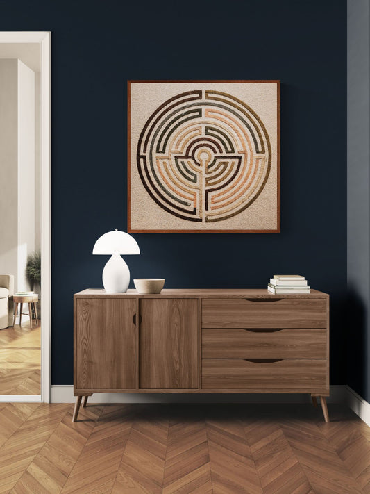 Circle of Return Labyrinth-Inspired Matte Paper Poster
