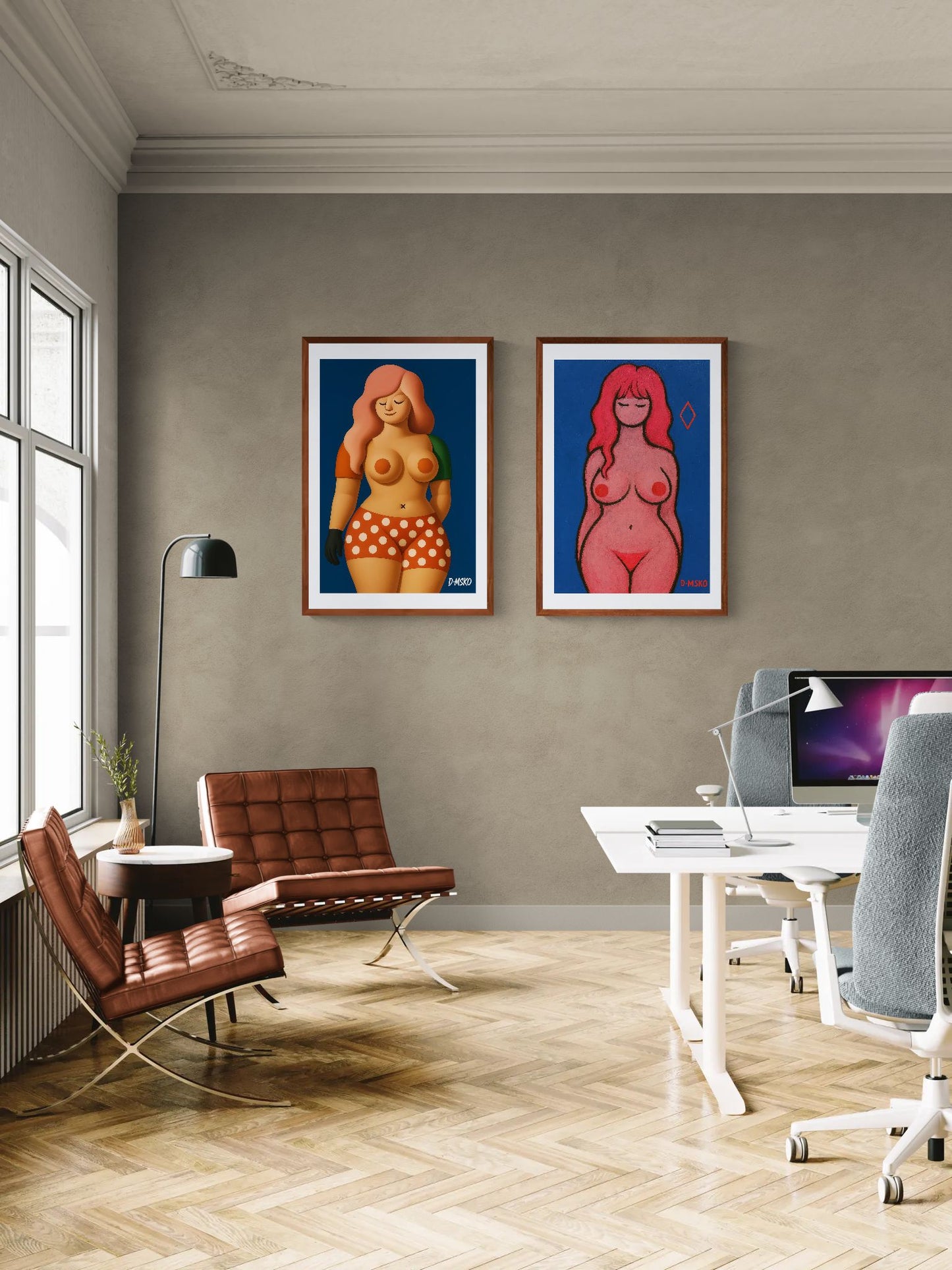 Curvy Muse Body-Positive Matte Paper Poster - Pop Art
