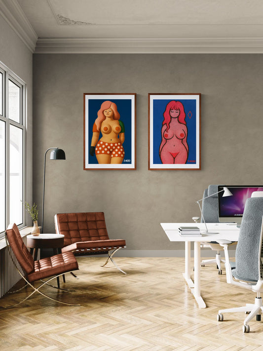 Curvy Muse Body-Positive Matte Paper Poster - Pop Art