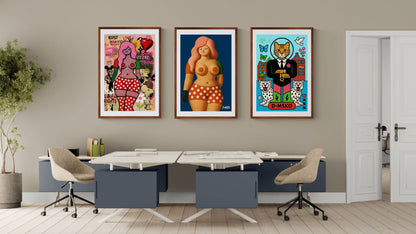 Curvy Muse Body-Positive Matte Paper Poster - Pop Art