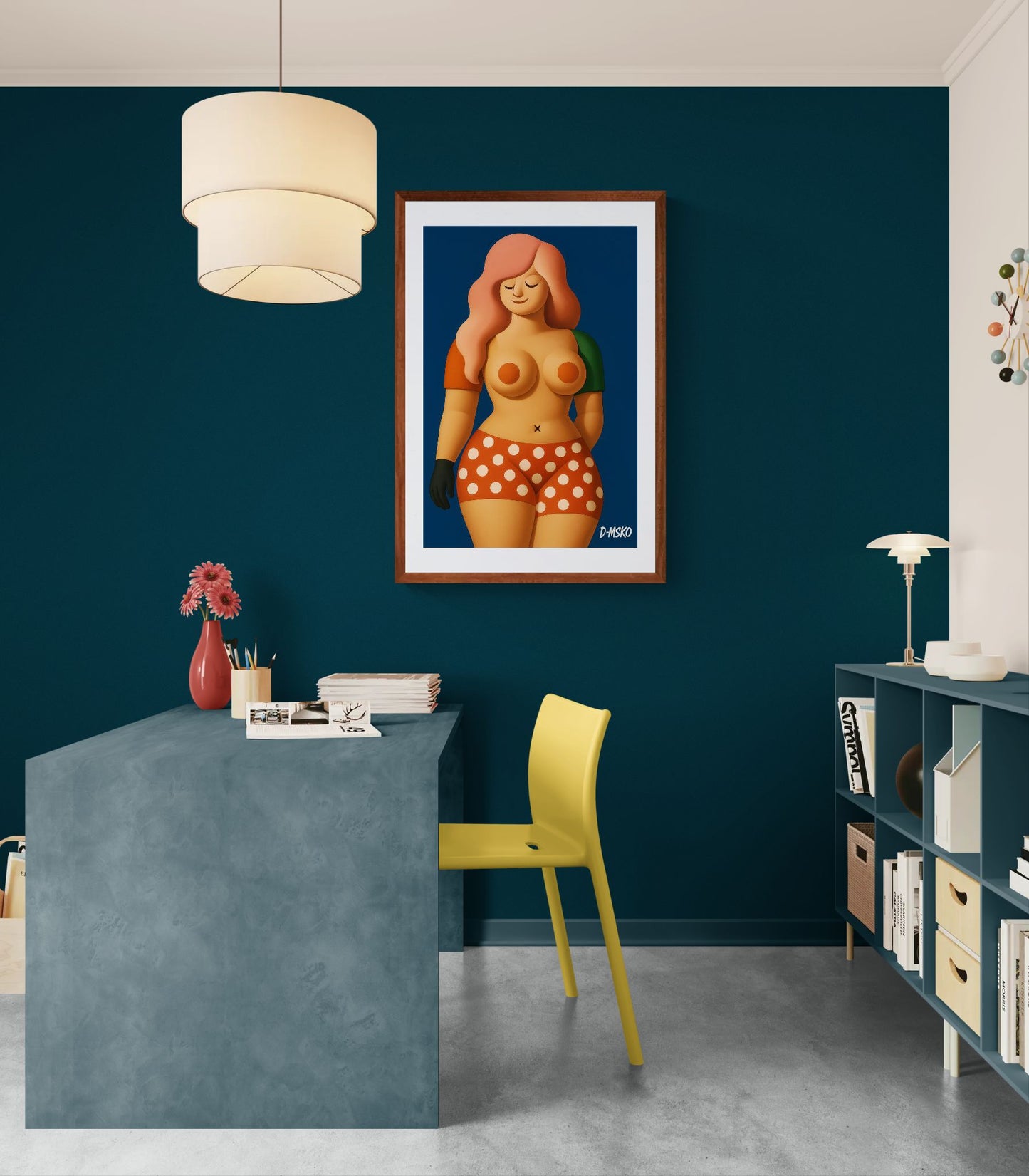 Curvy Muse Body-Positive Matte Paper Poster - Pop Art