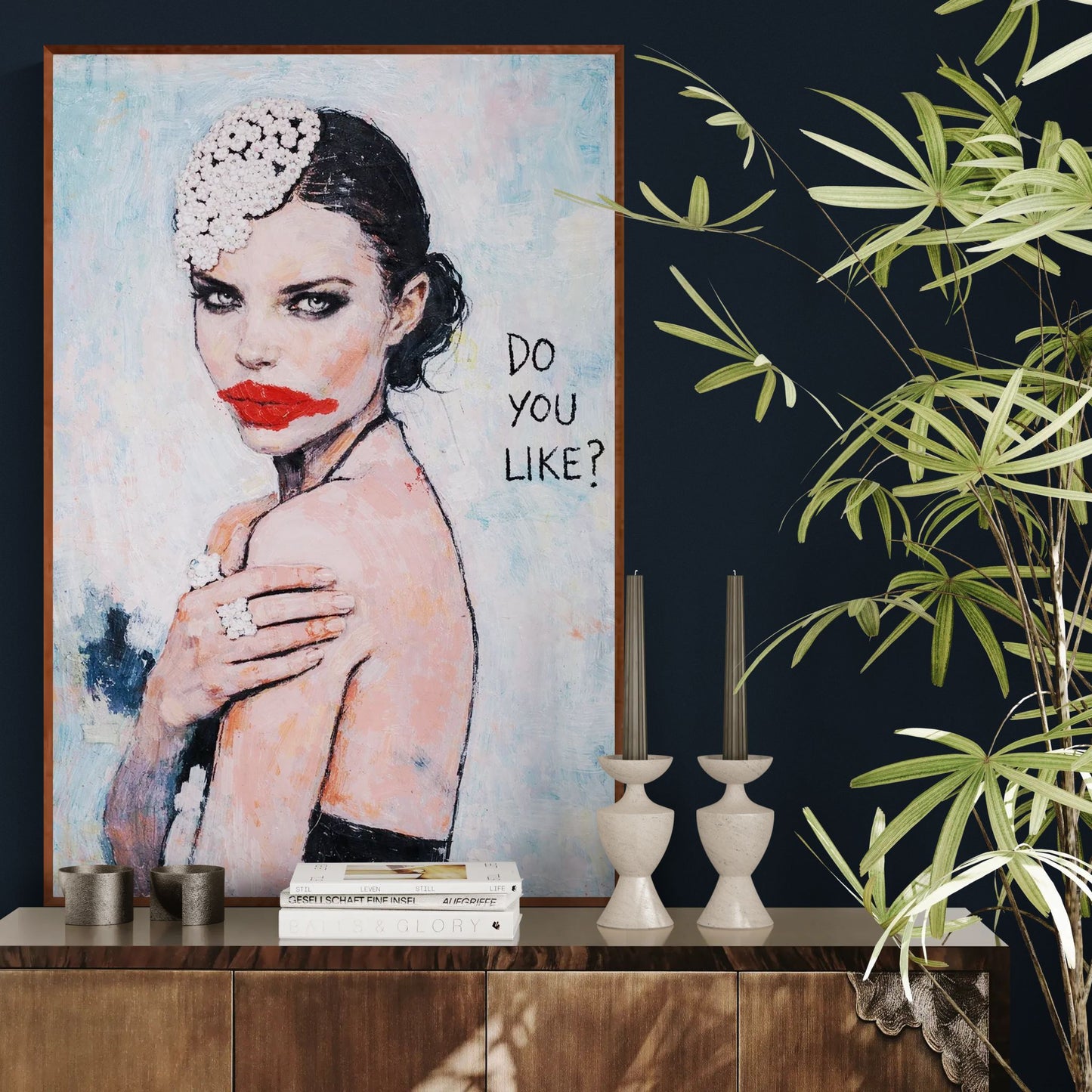 Do You Like? Painterly Pop Art Poster on matte paper