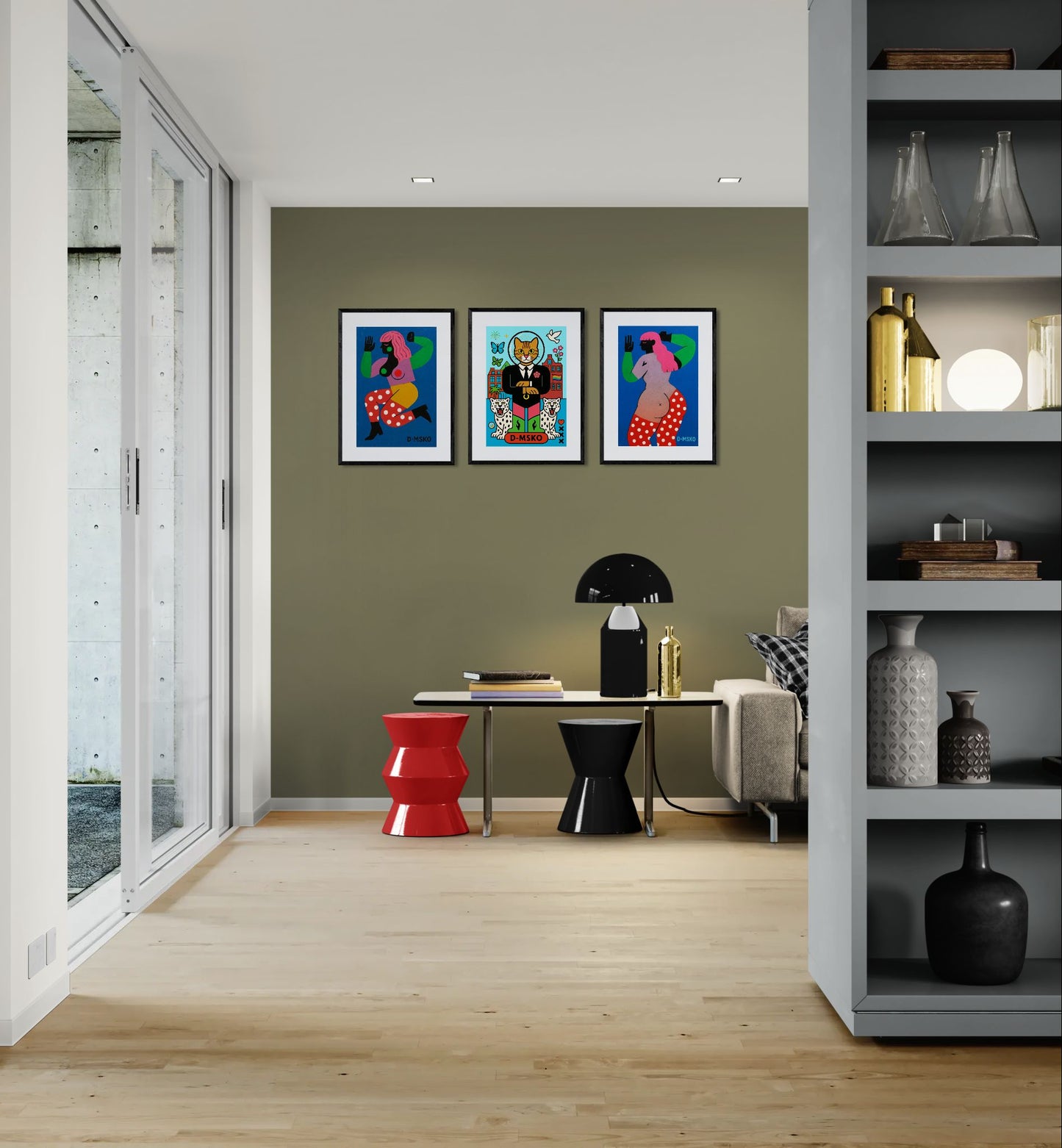 Amsterdam Cat King Museum-Quality Matte Paper Poster - Pop Art