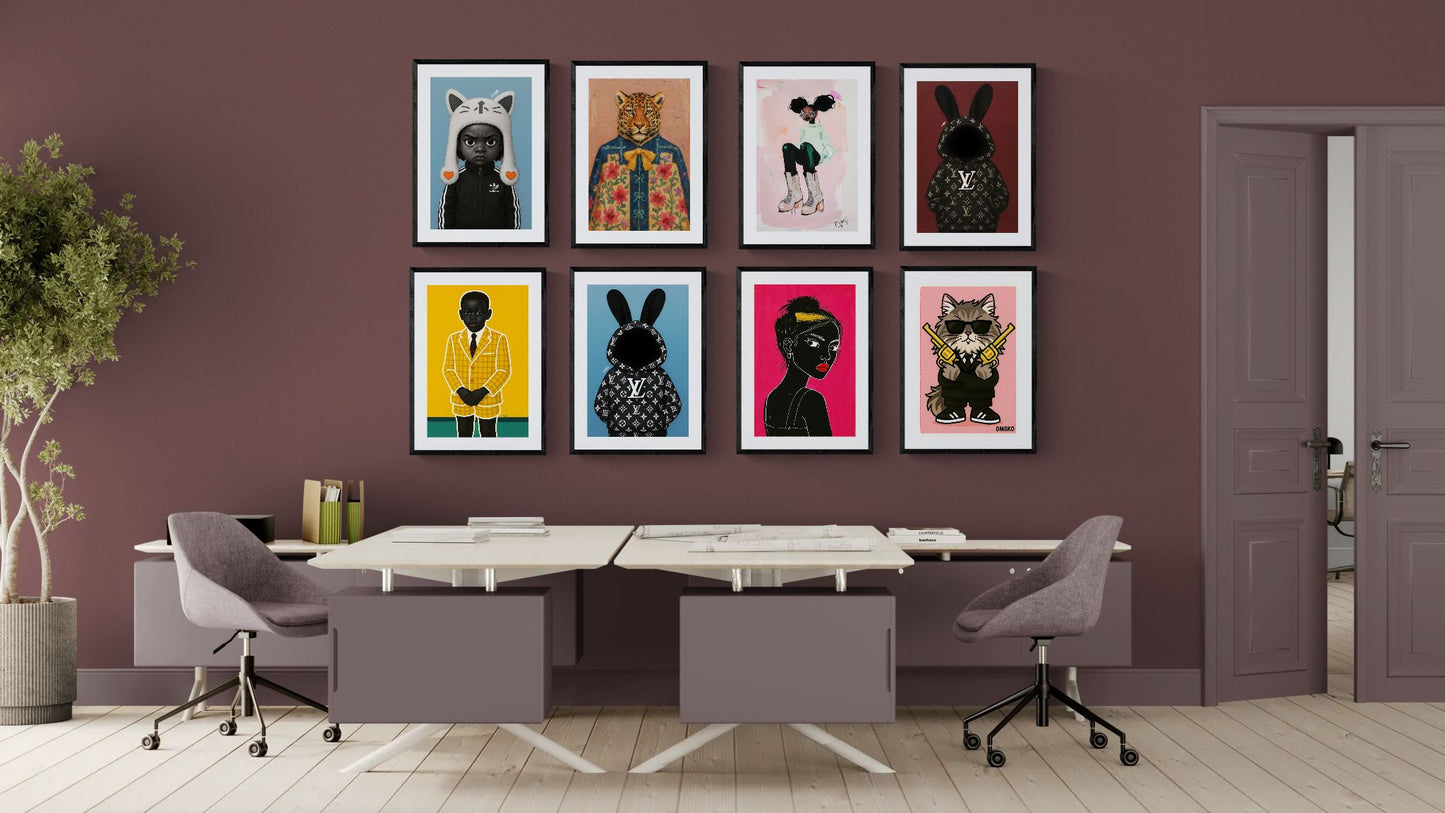 Early Elegance Matte Paper Poster - Pop Art Style