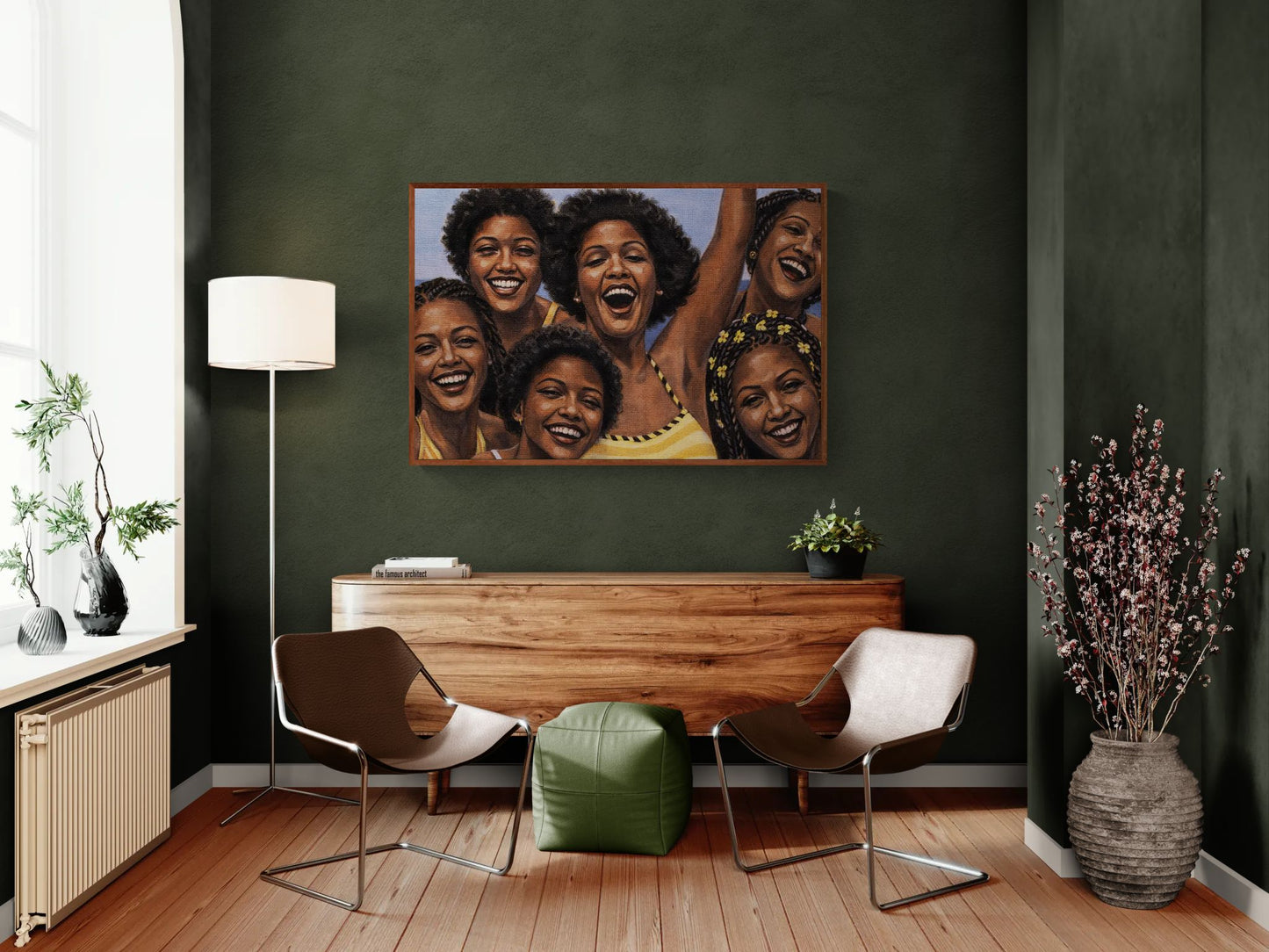 Echoes of Joy Natural-Hair Matte Paper Poster - Photorealism
