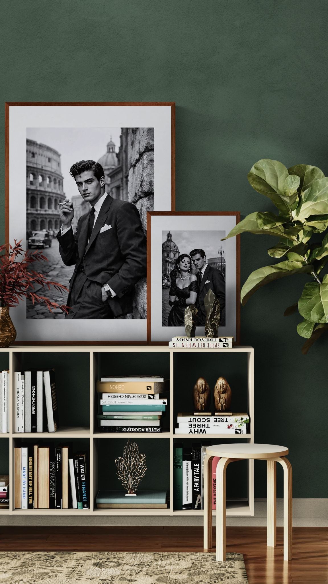 Grace Against Ruin: Mid-Century Matte Paper Poster in Cinematic Noir
