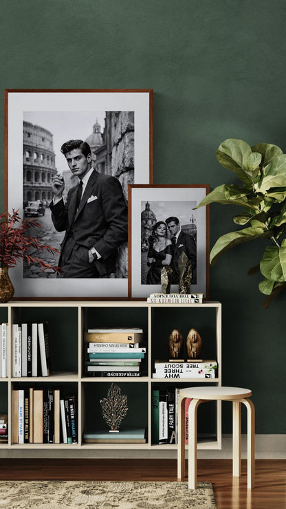 Grace Against Ruin: Mid-Century Matte Paper Poster in Cinematic Noir