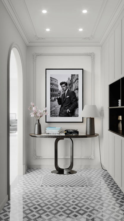 Grace Against Ruin: Mid-Century Matte Paper Poster in Cinematic Noir
