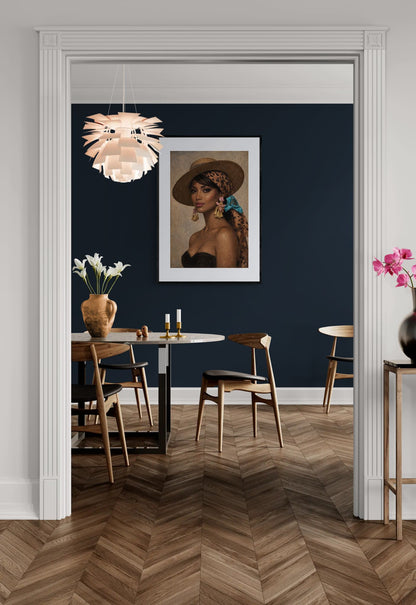 Graceful Retro-Vintage Poster on Matte Paper