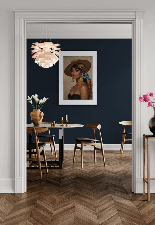Graceful Retro-Vintage Poster on Matte Paper
