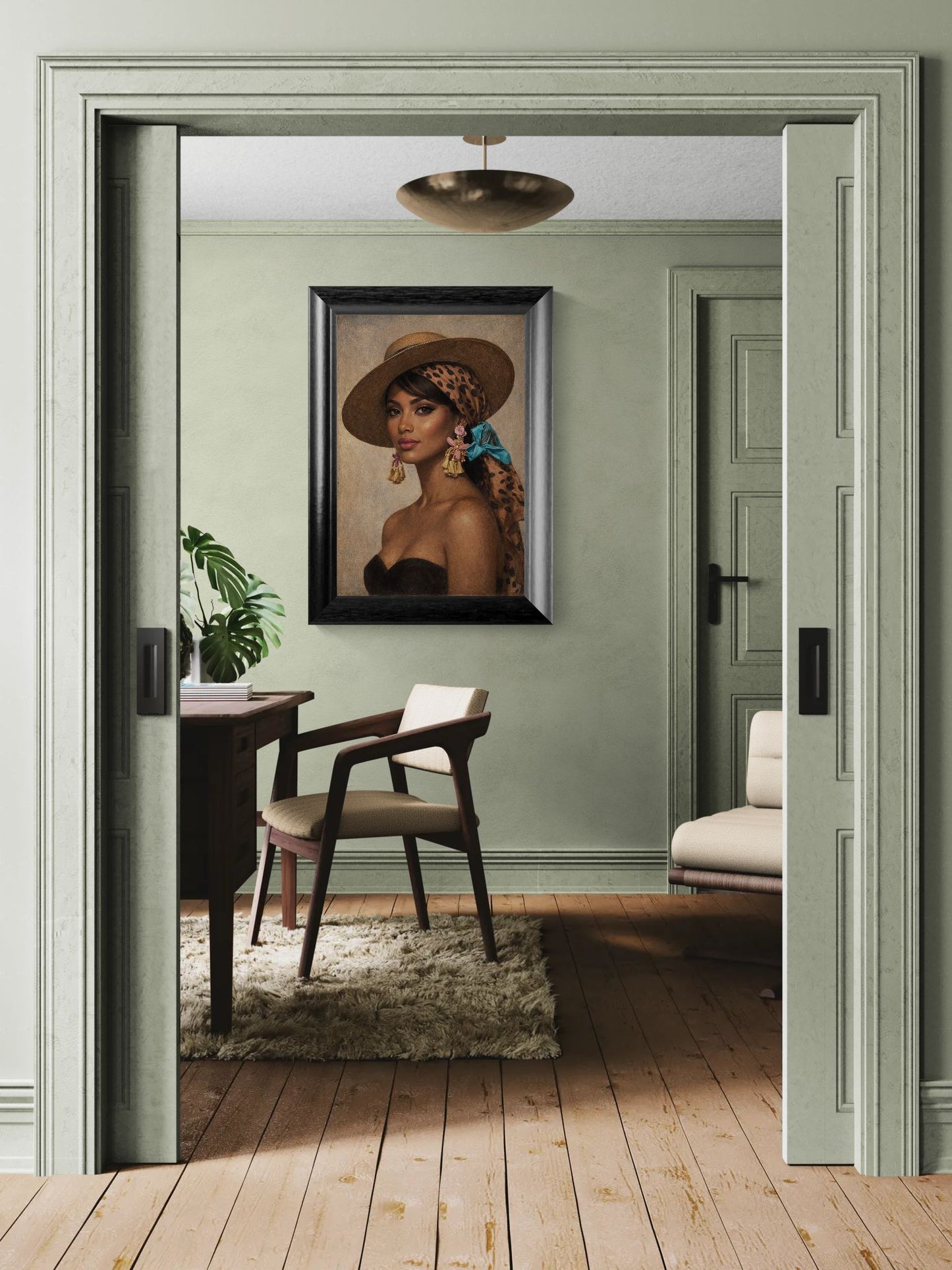 Graceful Retro-Vintage Poster on Matte Paper