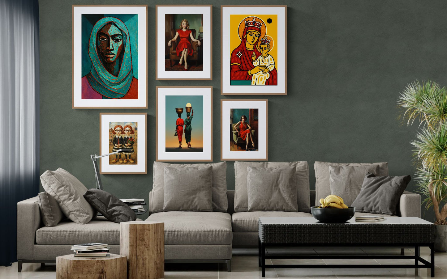 Emerald Strength Abstract-Figurative Matte Paper Poster