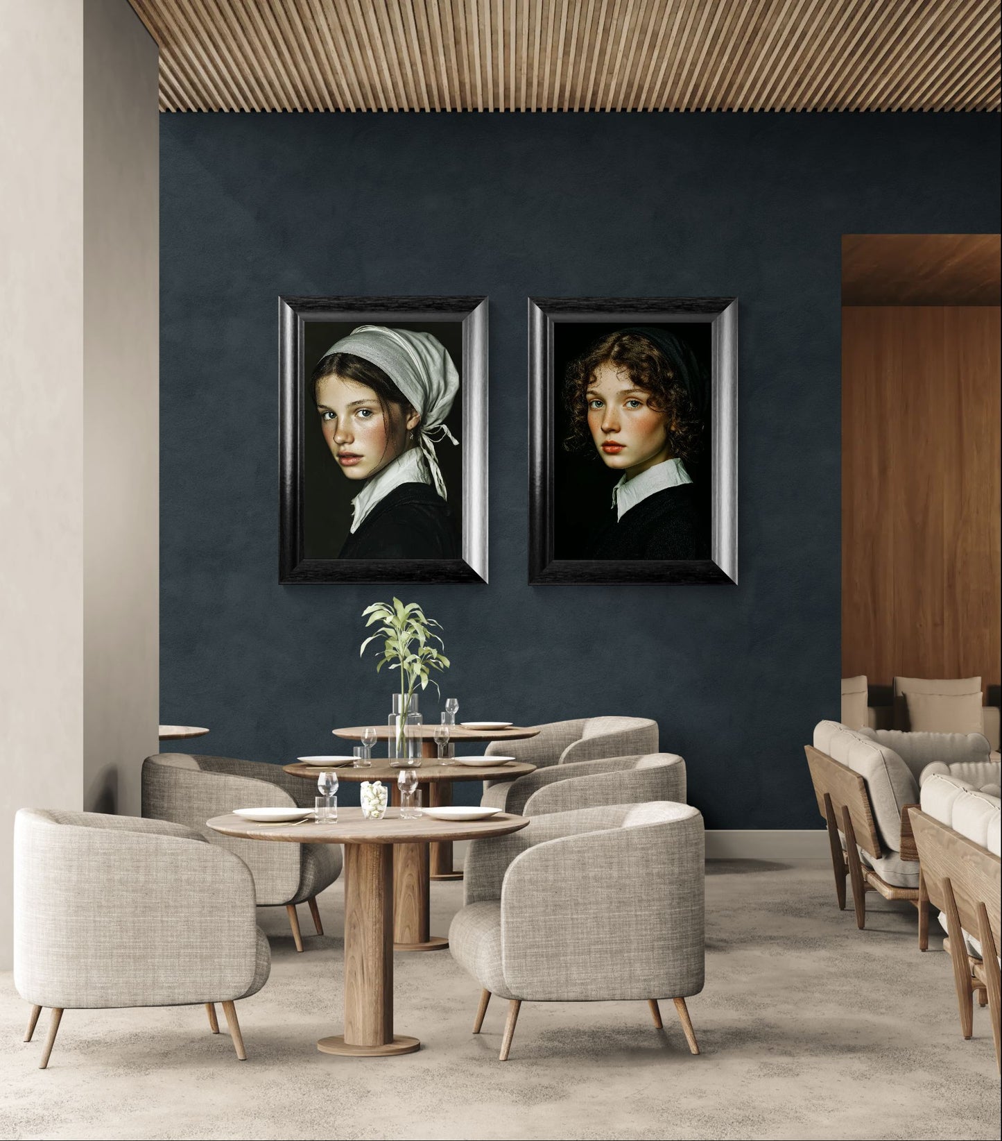Eyes That Hold Photorealistic Matte Paper Poster - Old Master Style