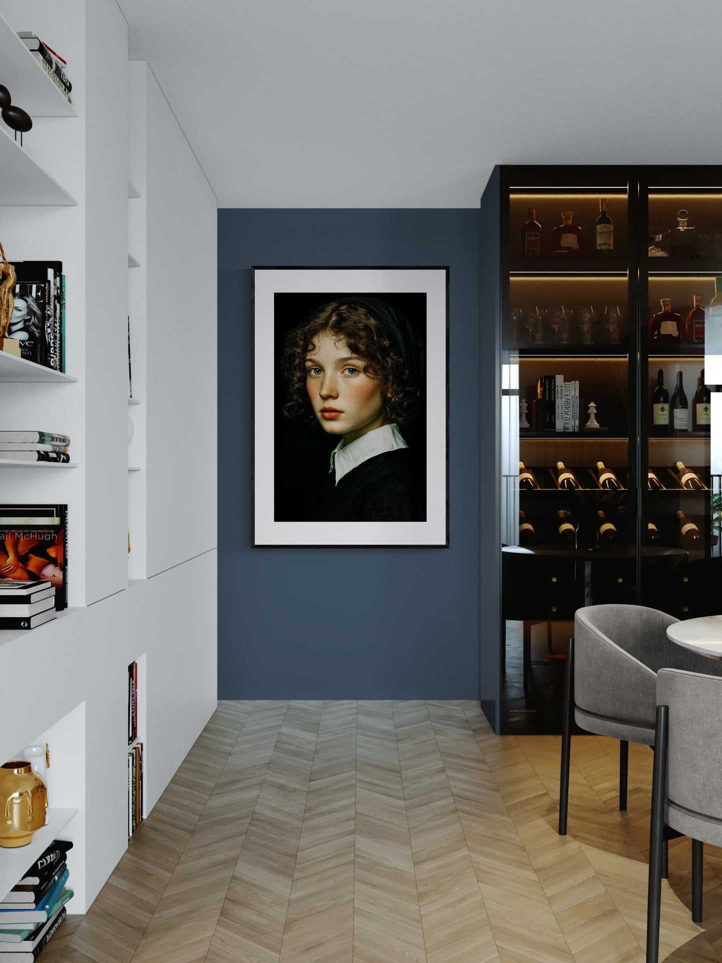 Eyes That Hold Photorealistic Matte Paper Poster - Old Master Style
